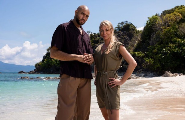 Nicolette Kluijver en Edson da Graça voor Expeditie Robinson