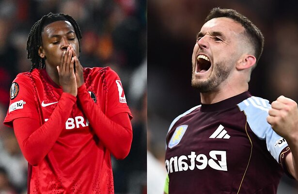 Johan Manzambi (Freiburg) en John McGinn (Aston Villa)