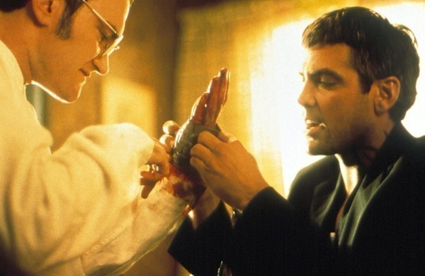 Quentin Tarantino en George Clooney in From Dusk Till Dawn