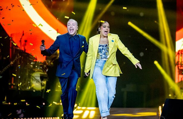 Jamai en Numidia tijdens Herinneringen Top 50 Concert
