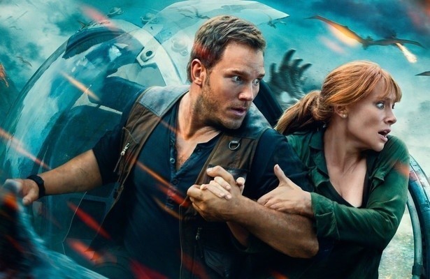 Chris Pratt en Bryce Dallas Howard in Jurassic World: Fallen Kingdom