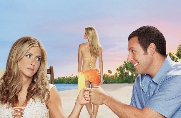 Jennifer Aniston en Adam Sandler in Just Go with It
