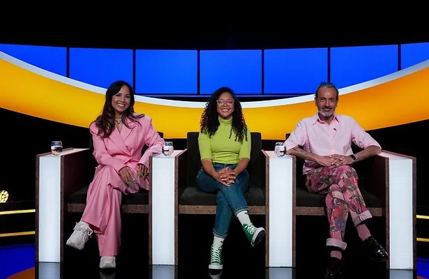 Nienke van Dijk, Wina Ricardo en Kefah Allush voor De Slimste Mens