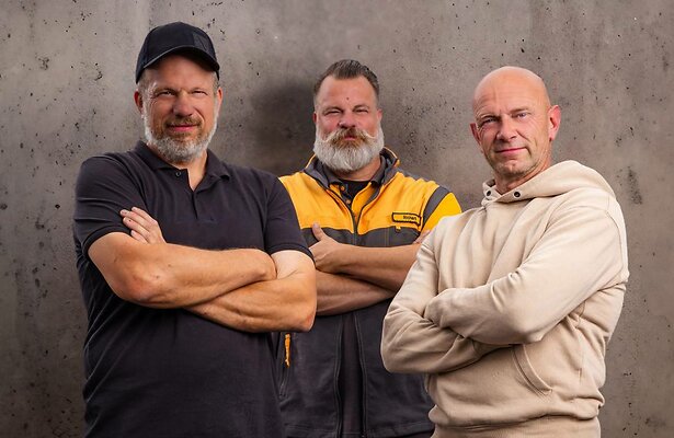 Arwin, Ed en Richard in Klusklauwen