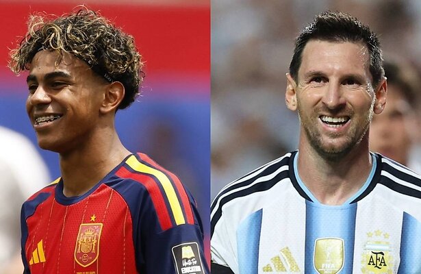 Lamine Yamal (Spanje) & Lionel Messi (Argentinië)