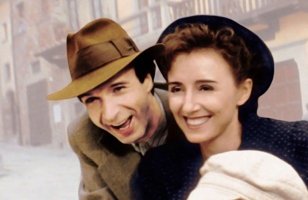 Roberto Benigni en Nicoletta Braschi in La vita è bella