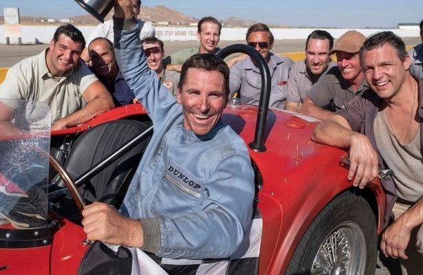 Christian Bale en overige acteurs Le Mans '66