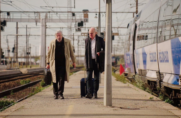 Maarten van Rossem en Philip Freriks voor Maarten & Philip op het Spoor