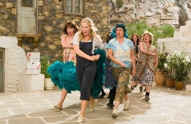 Meryl Streep en medeacteurs Mamma Mia!
