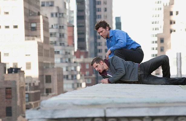 Jamie Bell en Sam Worthington in Man on a Ledge