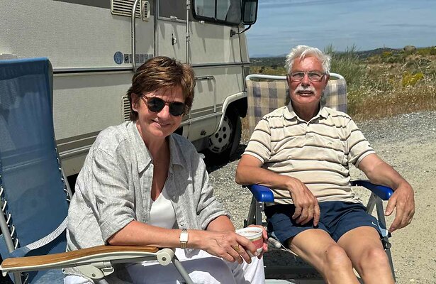 Martine van Os met Berend in We Zijn Er Bijna!