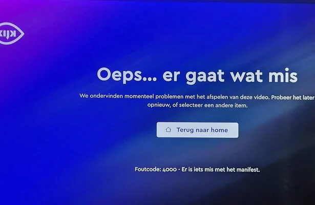 Het beeld dat veel kijkers donderdagavond zagen.
