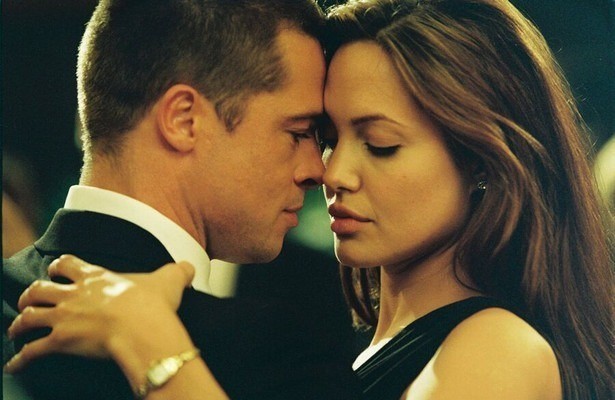 Brad Pitt en Angelina Jolie in Mr. & Mrs. Smith