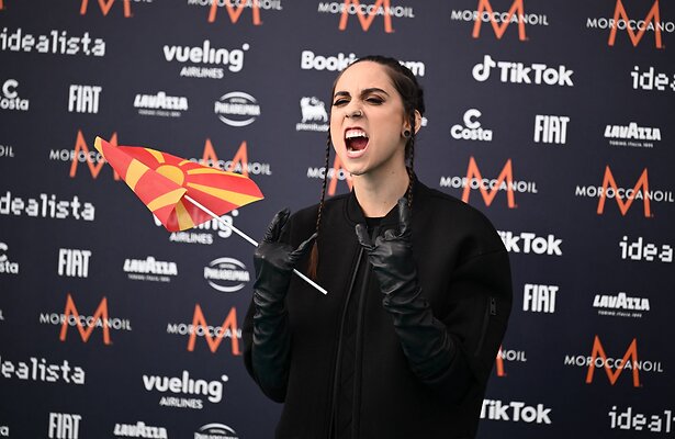 Zangeres Andrea was de meest recente deelnemer voor het land