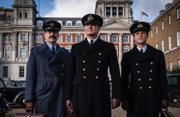 Matthew Macfadyen, Colin Firth en Johnny Flynn in Operation Mincemeat