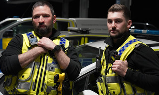Politie in het holst van de nacht
