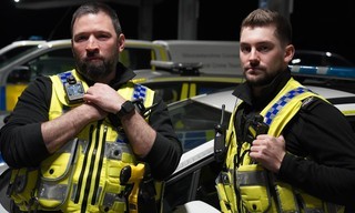 Politie in het holst van de nacht
