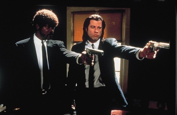 Samuel L. Jackson en John Travolta in Pulp Fiction