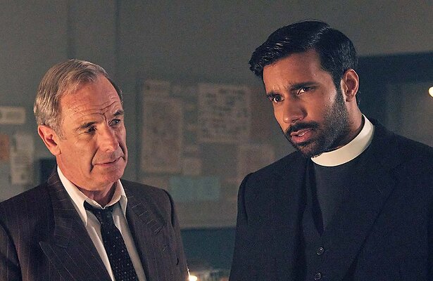 Robson Green & Rishi Nair in Grantchester
