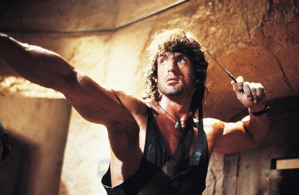 Sylvester Stallone als John Rambo in Rambo III