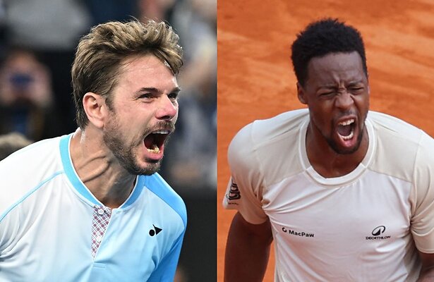 Stan Wawrinka en Gaël Monfils