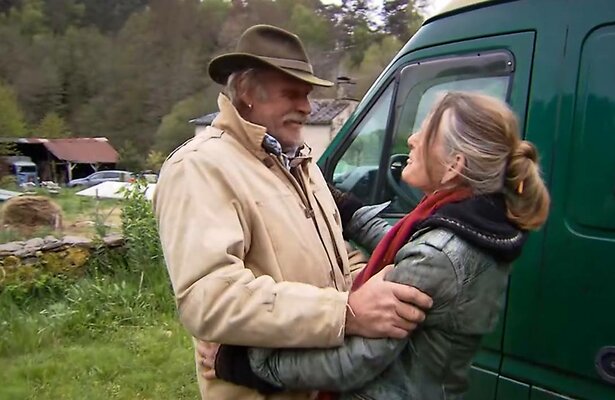 Thijz en Ammarie toen zij net bij hem was aangekomen.