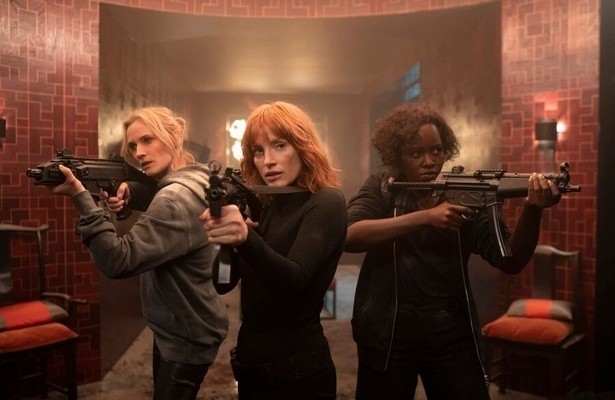 Diane Kruger, Jessica Chastain en Lupita Nyong'o in The 355