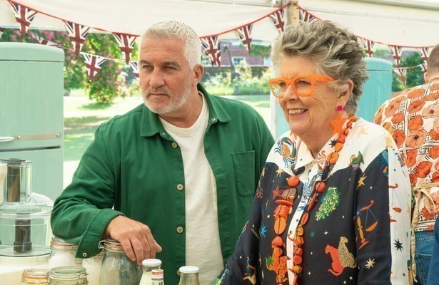 The Great British Bake Off-presentatoren Prue Leith en Paul Hollywood