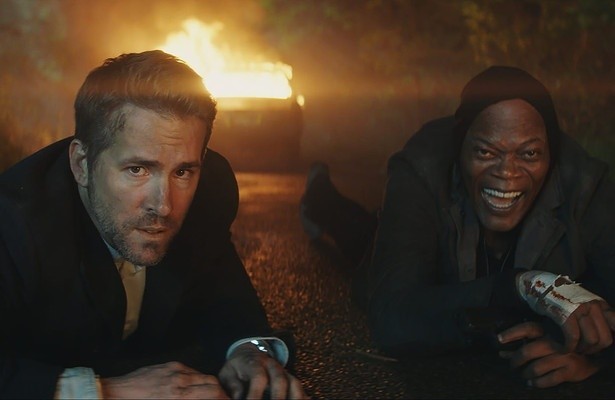Samuel L. Jackson en Ryan Reynolds in The Hitman's Bodyguard