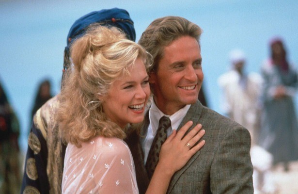 Kathleen Turner en Michael Douglas in The Jewel of the Nile