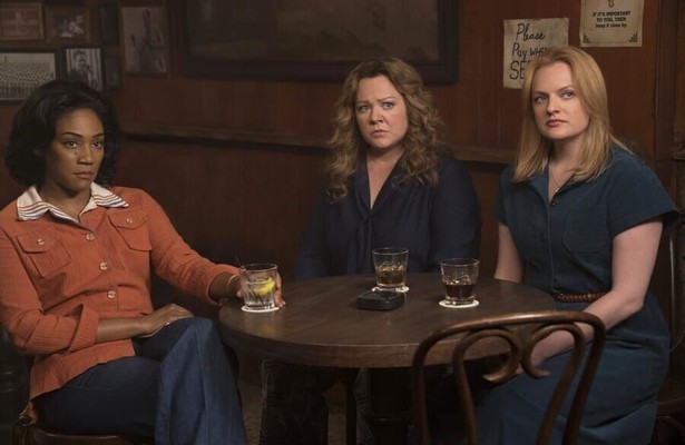 Melissa McCarthy, Elisabeth Moss en Tiffany Haddish in The Kitchen