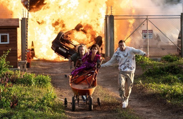 Channing Tatum, Sandra Bullock en Brad Pitt in The Lost City