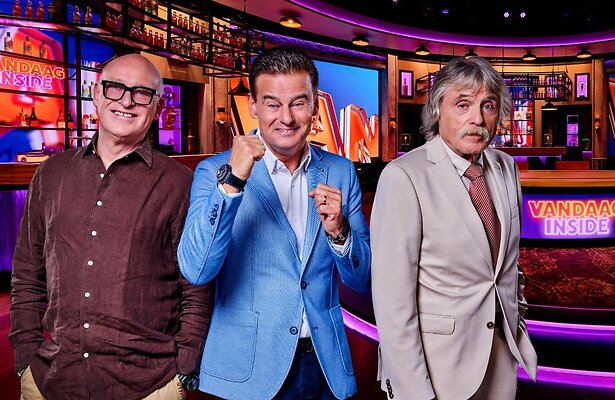 Wilfred Genee, René van der Gijp en Johan Derksen