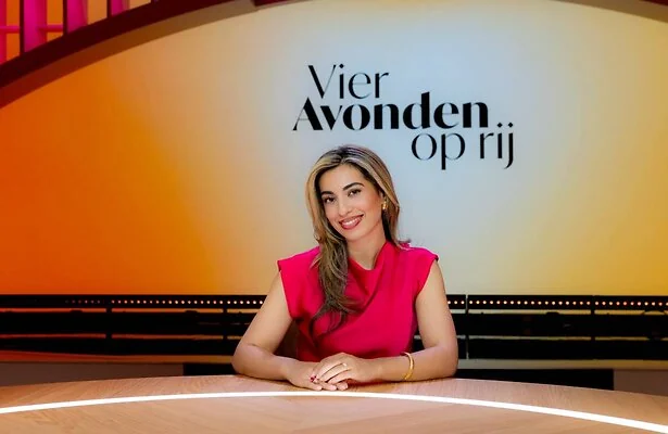 Hila Noorzai bij haar vorige talkshow-week.