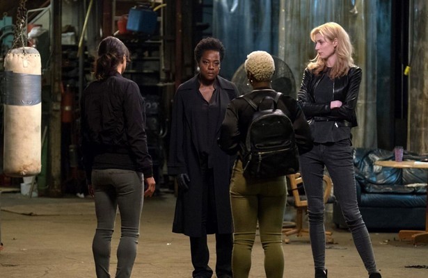 Michelle Rodriguez, Viola Davis en Elizabeth Debicki in Widows