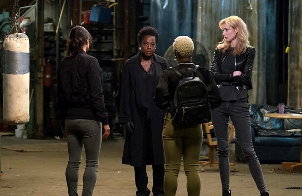 Michelle Rodriguez, Viola Davis en Elizabeth Debicki in Widows