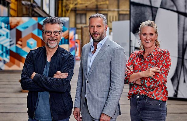 William Rutten, Tijl Beckand en Cynthia Boll in Het Perfecte Plaatje