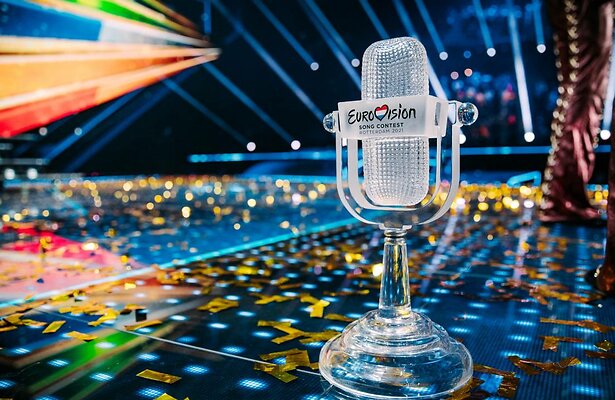 De award in 2021 in Rotterdam van het Eurovisie Songfestival.