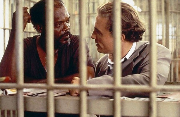 Samuel L. Jackson en Matthew McConaughey in A Time to Kill