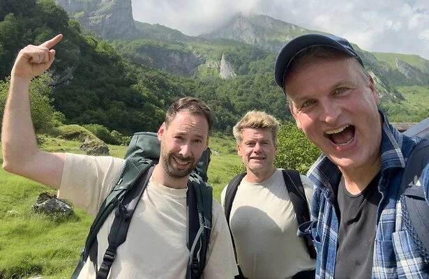Arnout Hauben, Philippe Niclaes en Ruben Callens in Dwars door de Pyreneeën