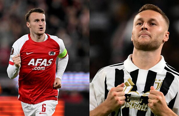 Peer Koopmeiners (AZ) en Teun Koopmeiners (Juventus)