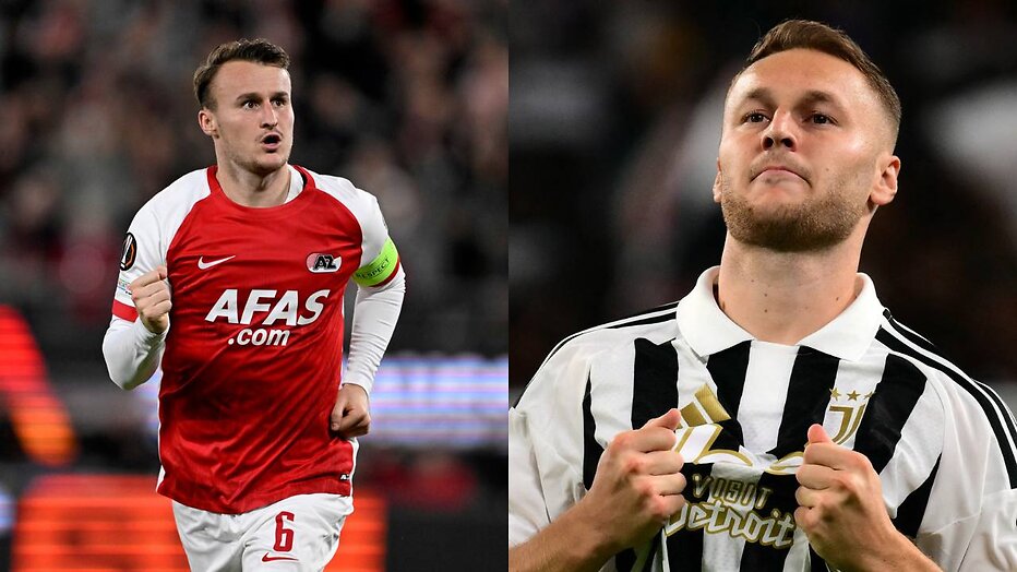 Teun en Peer Koopmeiners nemen het in duel AZ - Juventus tegen elkaar op