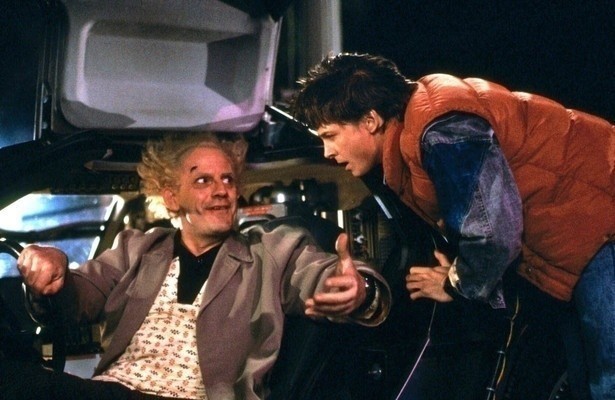Michael J. Fox en Christopher Lloyd in Back to the Future