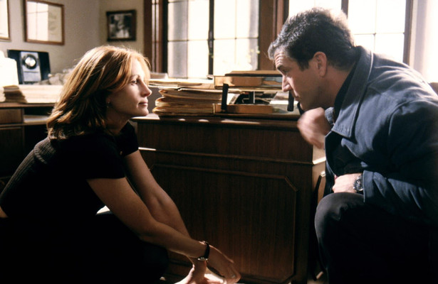 Mel Gibson en Julia Roberts in Conspiracy Theory
