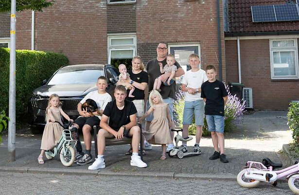 De familie De Lange uit Een Huis Vol