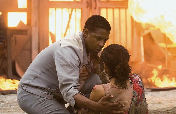 Denzel Washington en Paula Patton in Deja Vu