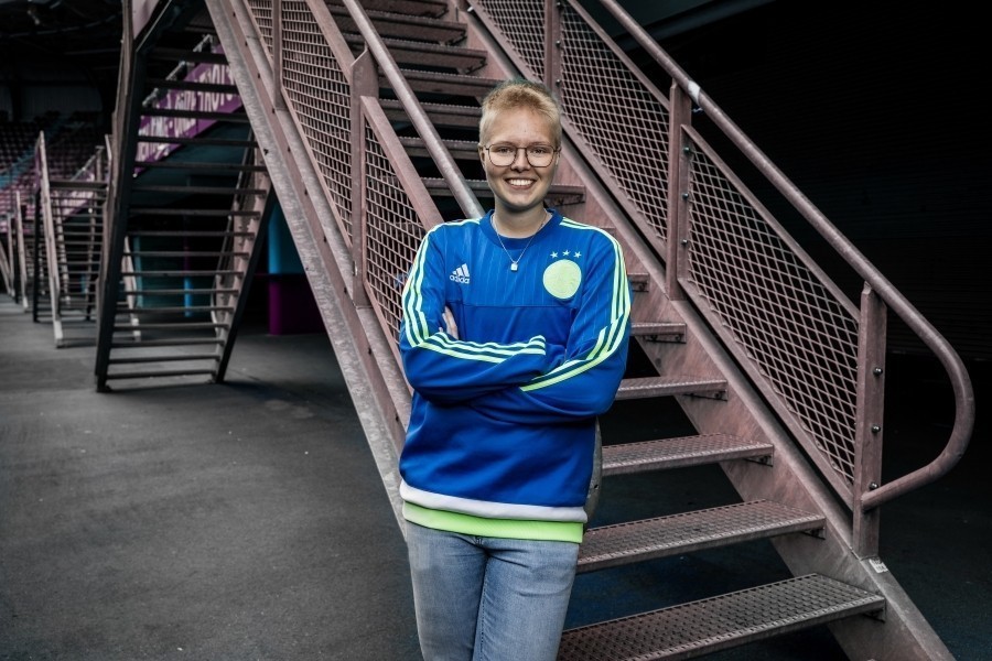 De roze supporters