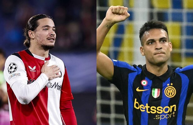 Anis Hadj Moussa (Feyenoord) / Lautaro Martinez (Inter)