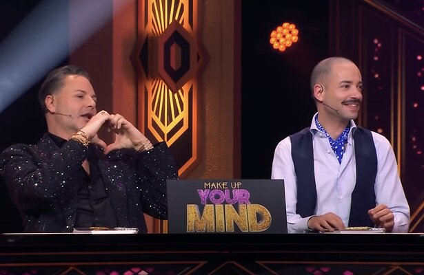 Fred van Leer en Valerio Zeno in Make Up Your Mind