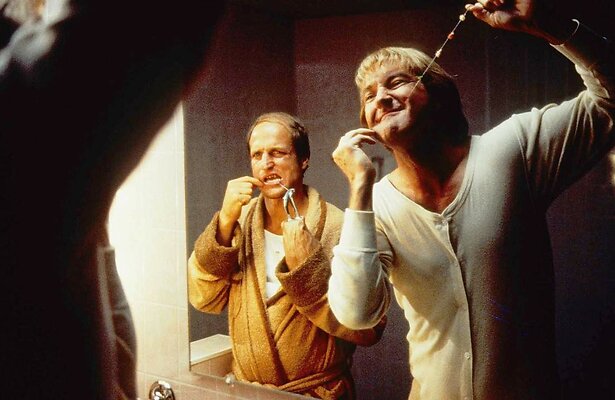 Woody Harrelson en Randy Quaid in Kingpin